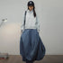 Premium Women's Bud Skirt – Solid Color Lantern Skirt with Irregular Hem & Elastic Back Waist